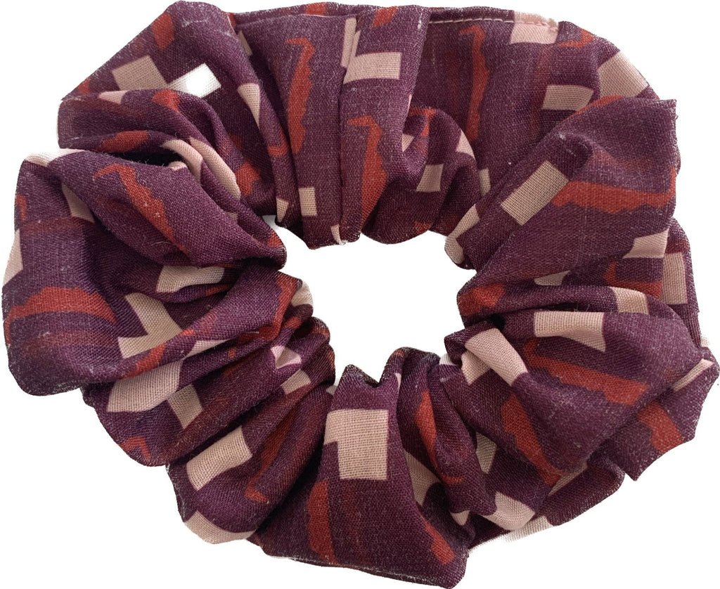 Berry Jigsaw Scrunchie - Kate Whyley -  - #tag1# - #tag2# - #tag3#