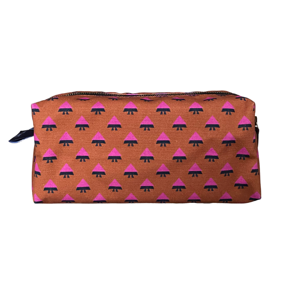 Funky neon triangle print 'Knockout' pouch - Kate Whyley -  - #tag1# - #tag2# - #tag3#