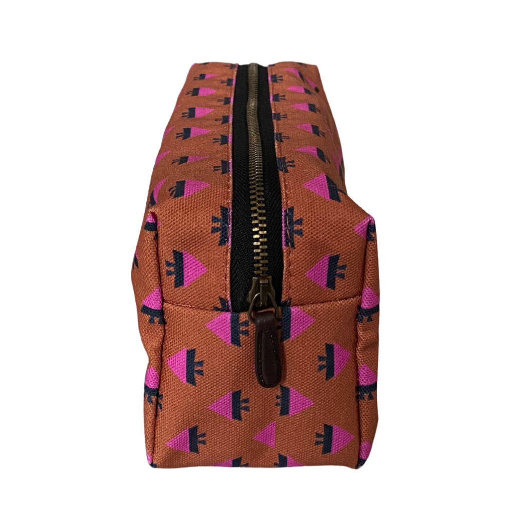 Funky neon triangle print 'Knockout' pouch - Kate Whyley -  - #tag1# - #tag2# - #tag3#