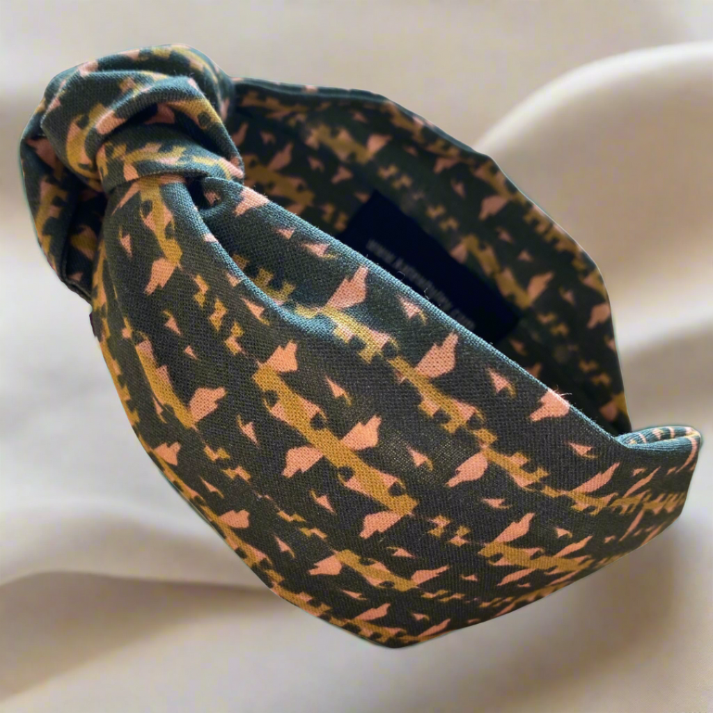 Wilderness Green  -  handmade knotted headband - Kate Whyley -  - #tag1# - #tag2# - #tag3#