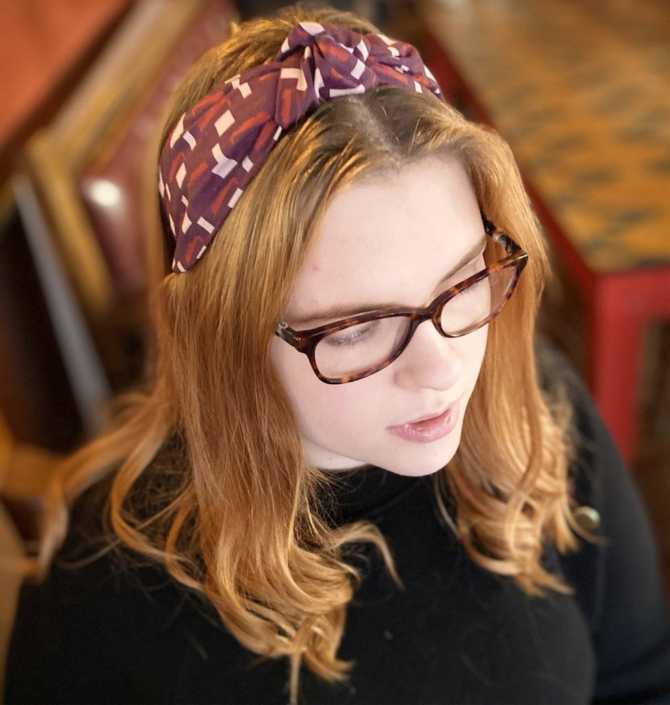 Berry Jigsaw Headband - Kate Whyley